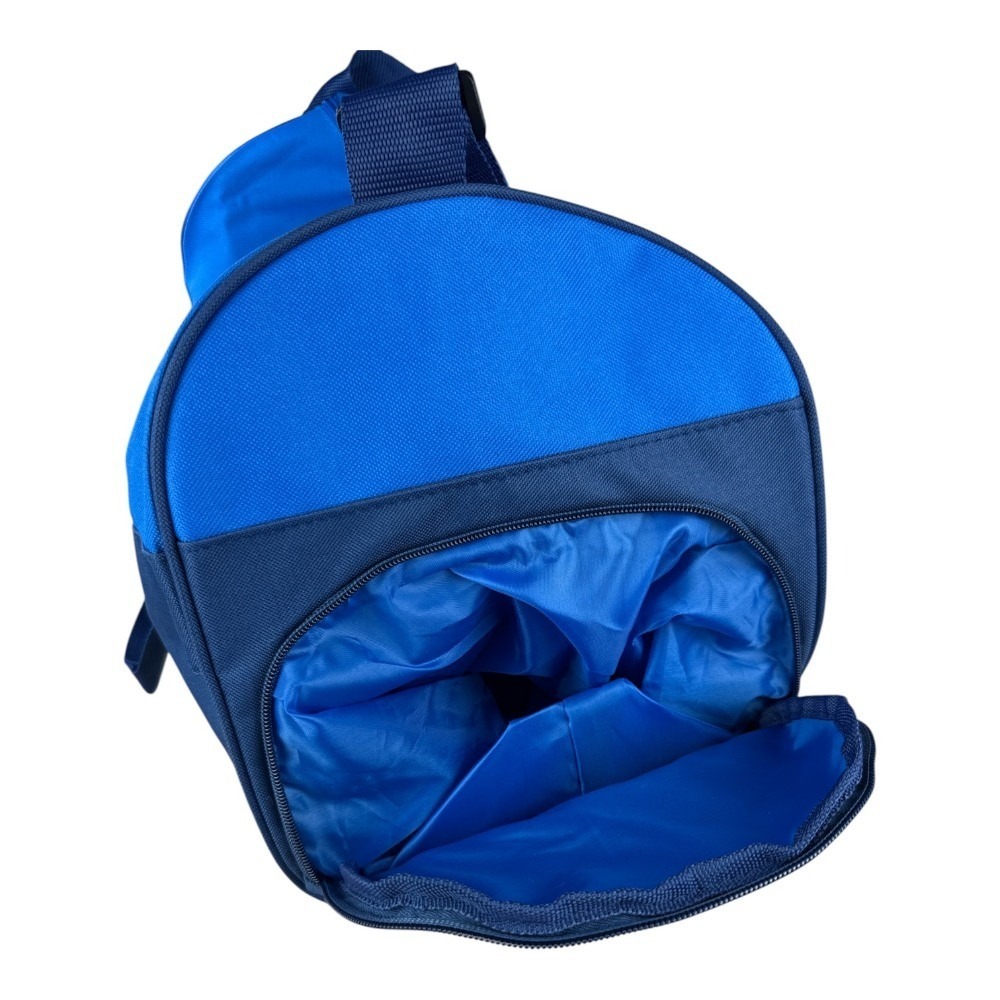 Perry Ellis Mens Blue Duffle Bag Travel Gym Weekender with Side Shoe Storage NEW - Picture 2 of 6